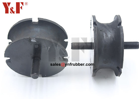 Black Rubber Bobbin Mounts Small Anti Vibration Sandwich Mounts
