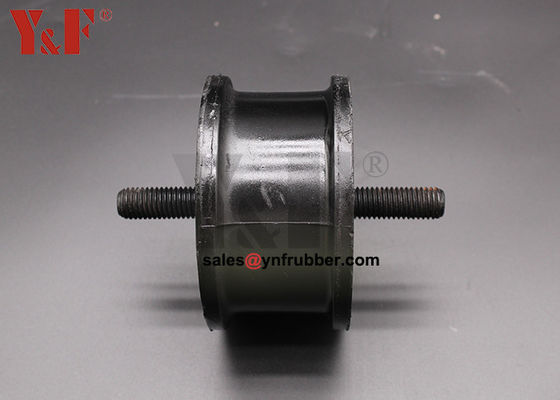 Small Vibration Shock Absorption Mounts Black Round Rubber Mounts