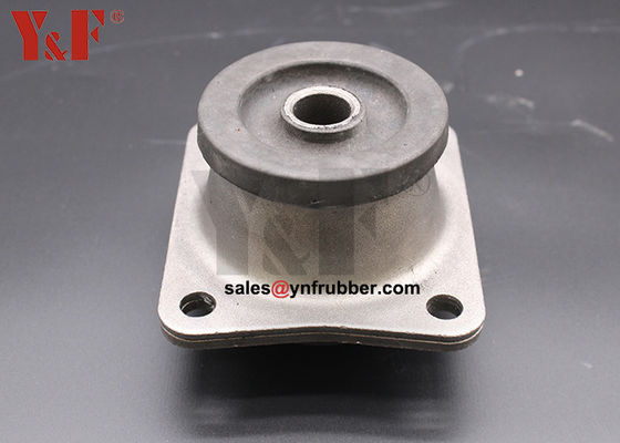 Black Rubber Vibration Isolator Mount Resistance To Ozone CE