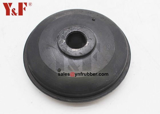 Black Isolation Rubber Mounts Flanged With High Noise Reduction