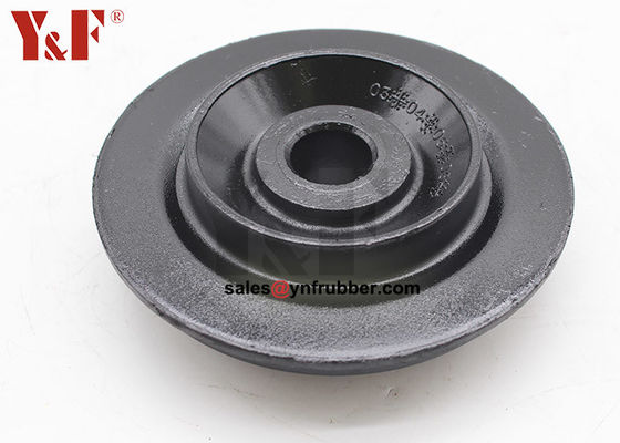 Black Isolation Rubber Mounts Flanged With High Noise Reduction