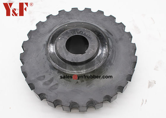 Black Rubber Flex Coupling Fittings Industrial Rubber Shaft Coupling