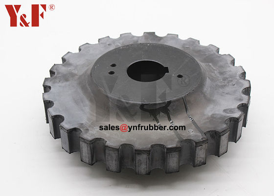 Black Rubber Flex Coupling Fittings Industrial Rubber Shaft Coupling