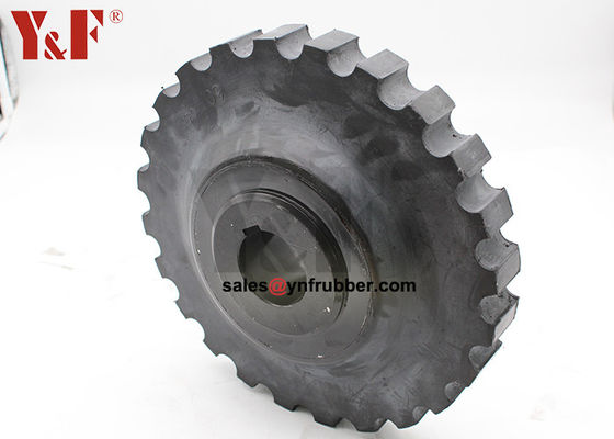 Black Rubber Flex Coupling Fittings Industrial Rubber Shaft Coupling