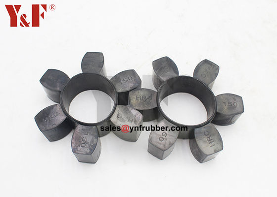 Durable Black Flexible Rubber Coupling Cylindrical Adjustable Pressure Range