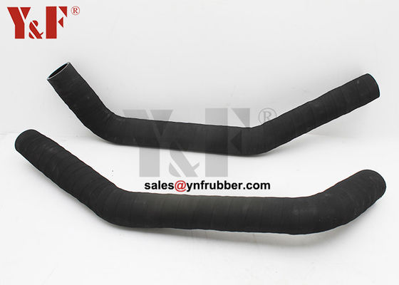 E320GC Black Excavator Rubber Hose Replacement Radiator Hose UP SGS