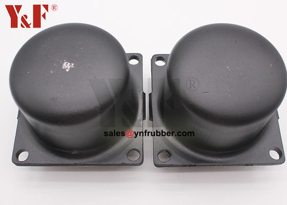 Excavator Rubber Bump Stops Black Shock Absorber Mount Set SGS