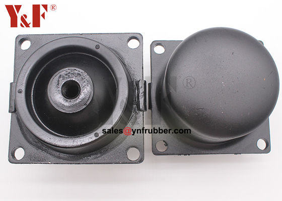 Excavator Rubber Bump Stops Black Shock Absorber Mount Set SGS