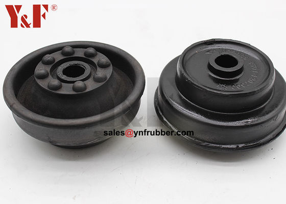 Black Anti Vibration Machine Mounts 1mm - 200mm Height Industrial