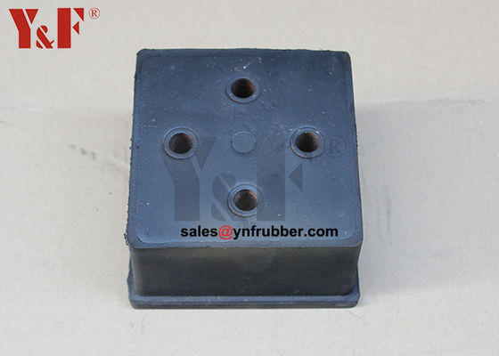Stable Compactor Rubber Mounts Sound Dampening Black Color CE