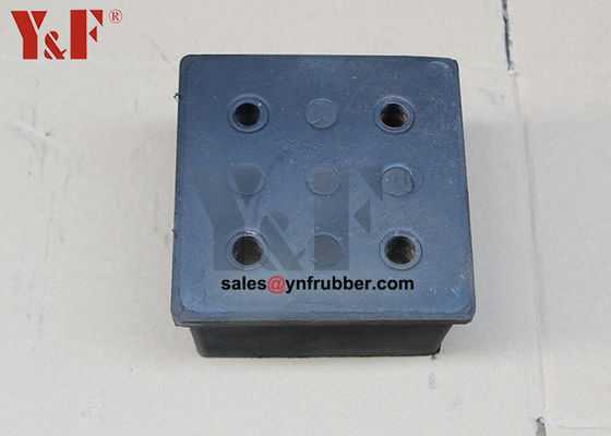 Stable Compactor Rubber Mounts Sound Dampening Black Color CE