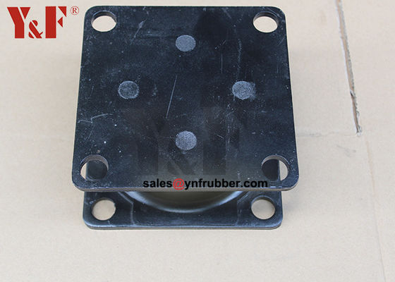 Black Compactor Rubber Mounts Isolators Oil Resistance Vibration Reduction
