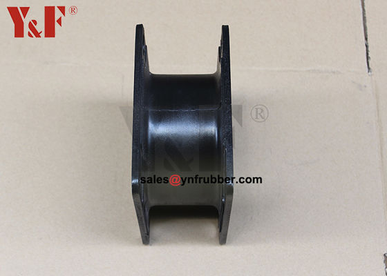 Black Compactor Rubber Mounts Isolators Oil Resistance Vibration Reduction