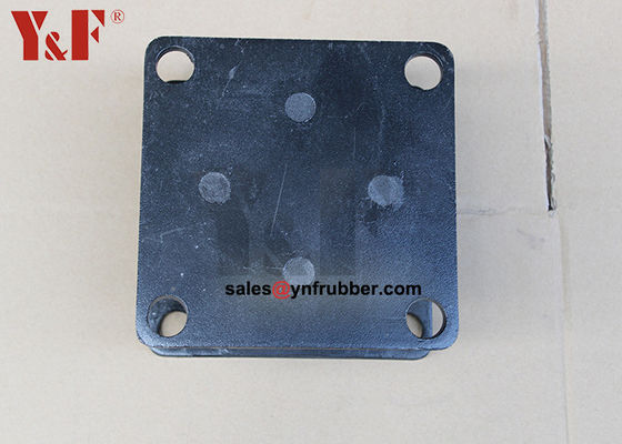 Black Compactor Rubber Mounts Isolators Oil Resistance Vibration Reduction