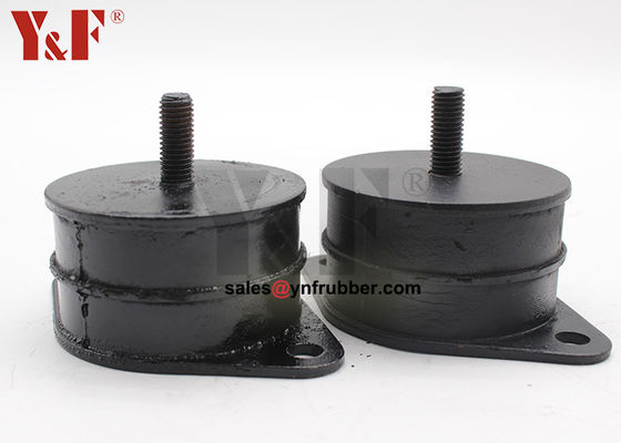 Heavy Duty Compactor Rubber Mounts Round High Vibration Absorption