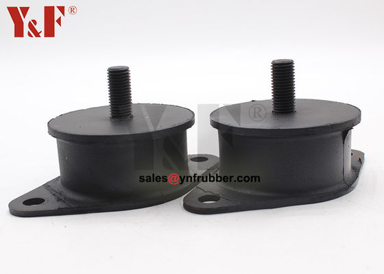 Industrial Compactor Rubber Mounts Vibration Absorption Black Color