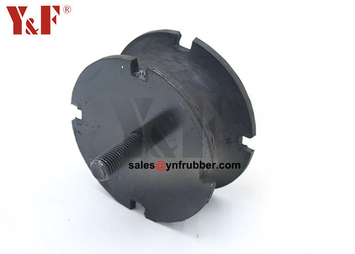 Round M8 M6 Rubber Bobbins Anti Vibration Screw Mounting Type
