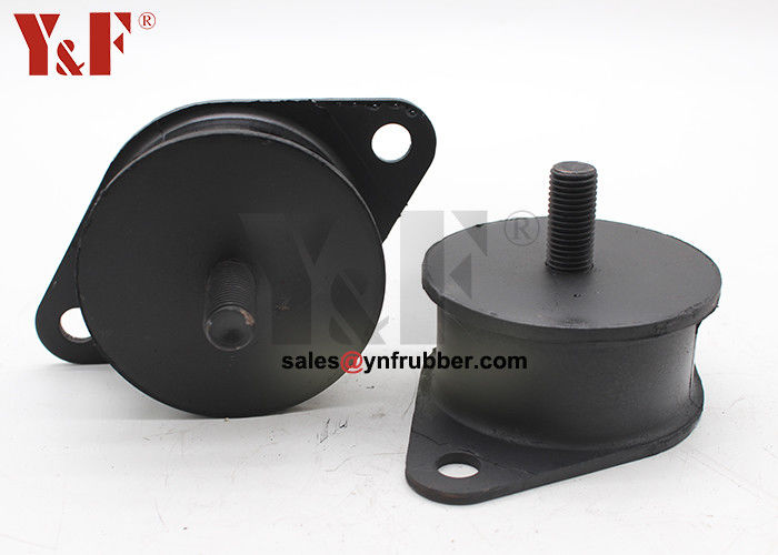 Industrial Compactor Rubber Mounts Vibration Absorption Black Color